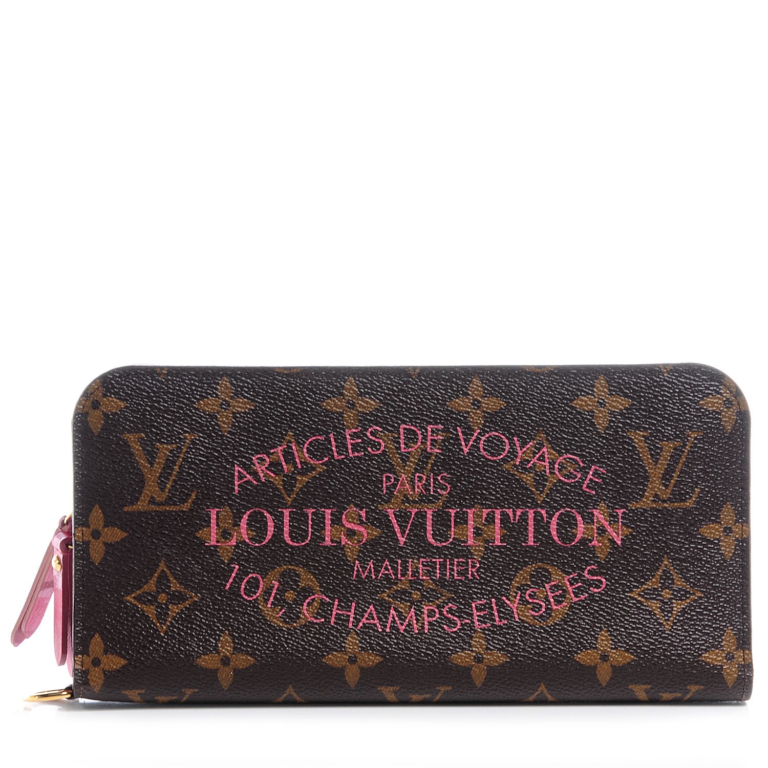 Louis Vuitton Monogram Articles de Voyage Ikat Insolite Wallet Rose Velours 1 of 8