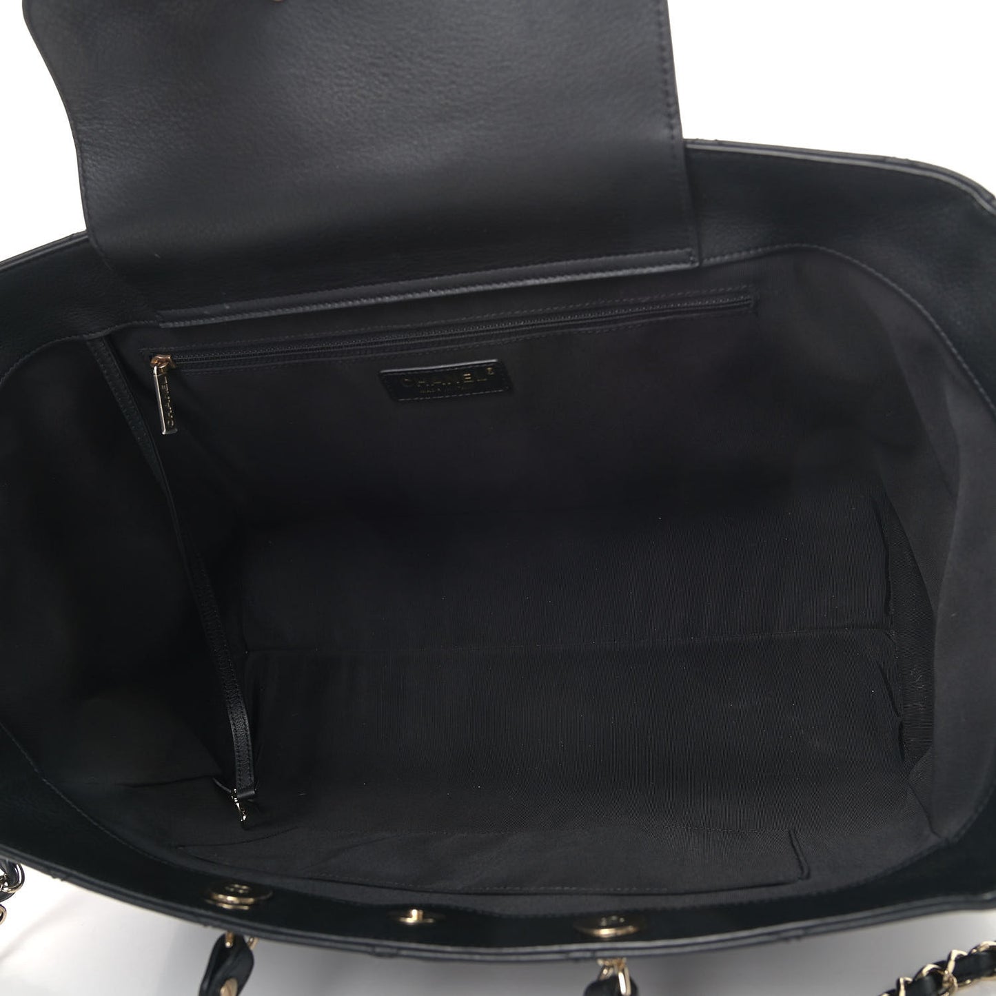Bullskin Stitched Large Shopping Bag Black