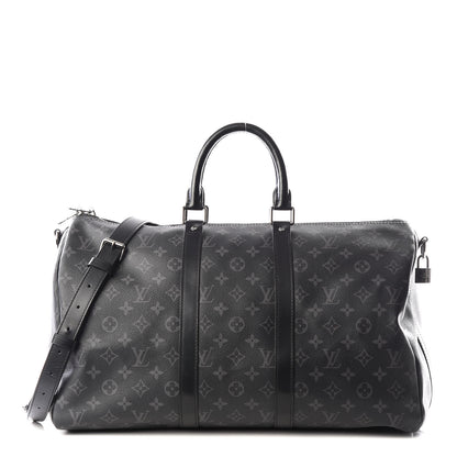 Louis Vuitton Monogram Eclipse Keepall Bandouliere 45 1 of 12
