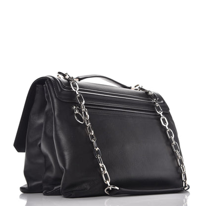 Versace Calfskin Palazzo Shoulder Bag Black 3 of 6