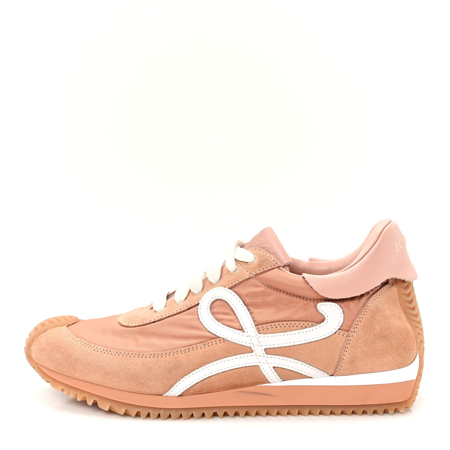 Nylon Suede Flow Runner Sneakers 38 Powder