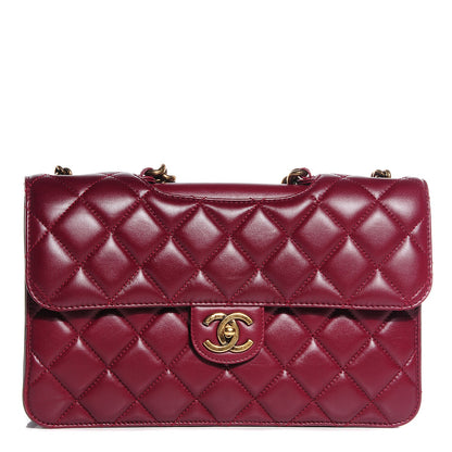 Chanel Calfskin Perfect Edge Large Flap Burgundy 1 of 9