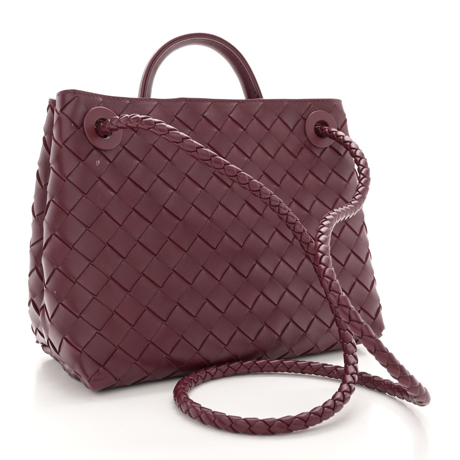 Bottega Veneta Nappa Intrecciato Small Andiamo Shoulder Bag Barolo 3 of 11