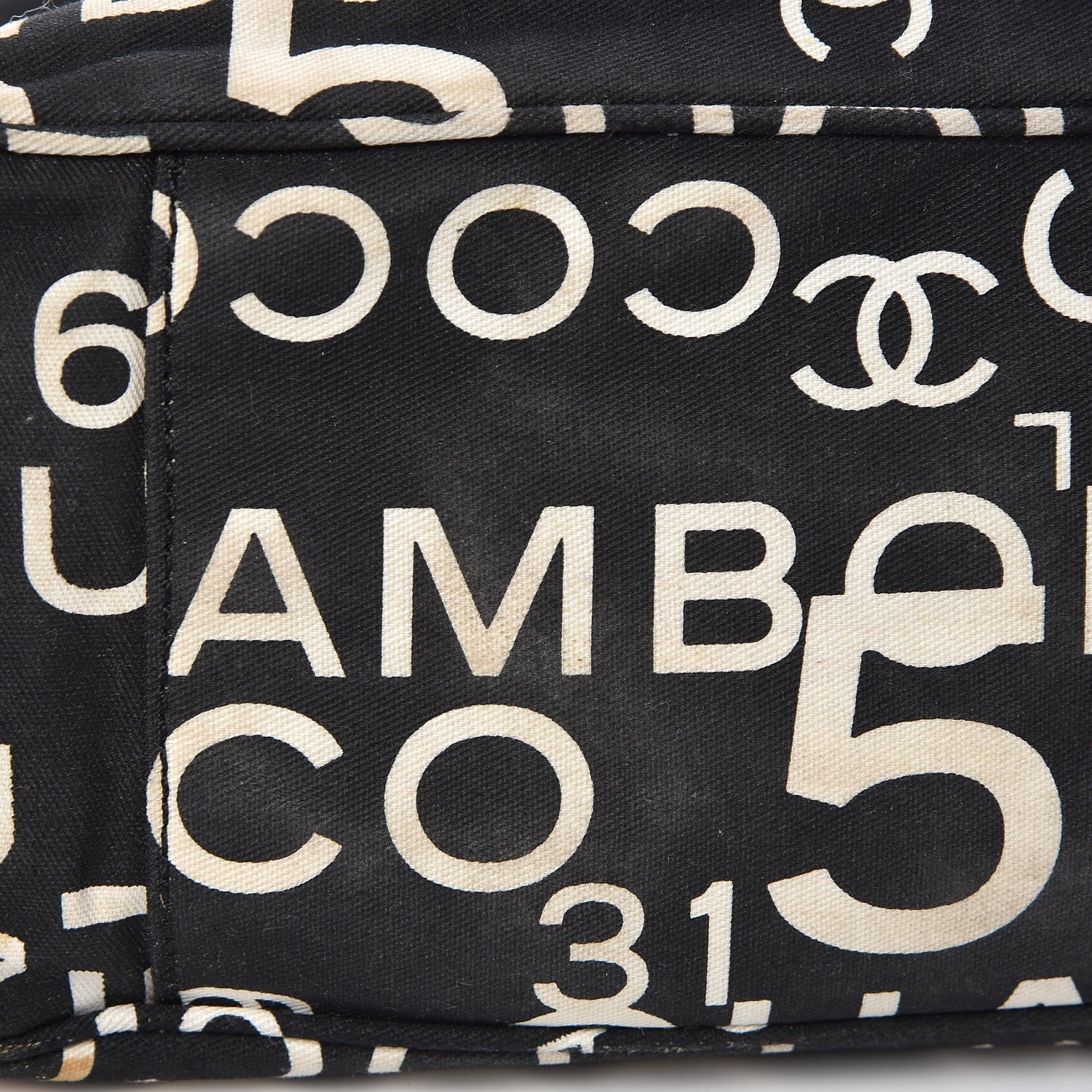 Chanel Canvas 31 Rue Cambon Beach Tote Black 11 of 12