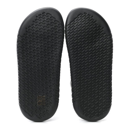Hermes Calfskin Mens Doha Sandals 40 Black 5 of 7