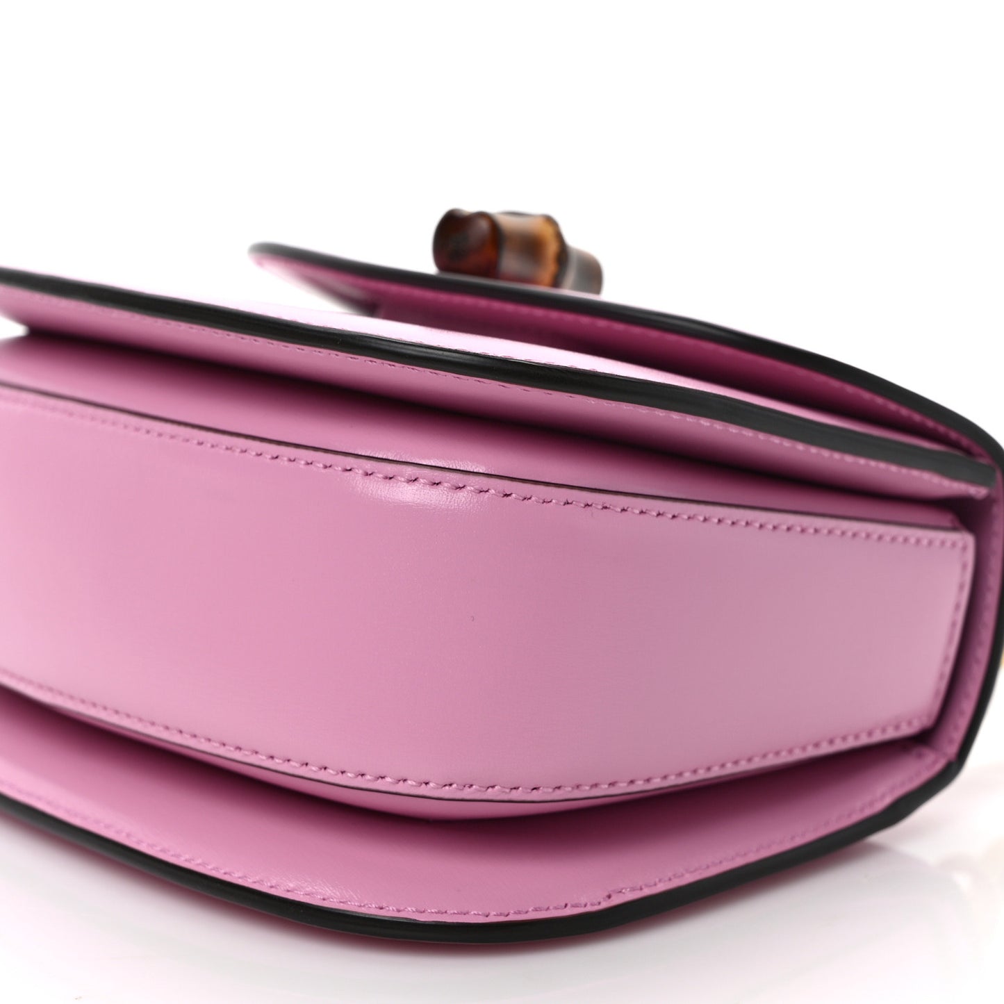 Boarded Dyana Lux Calfskin Web Mini Bamboo 1947 Top Handle Bag Nice Pink