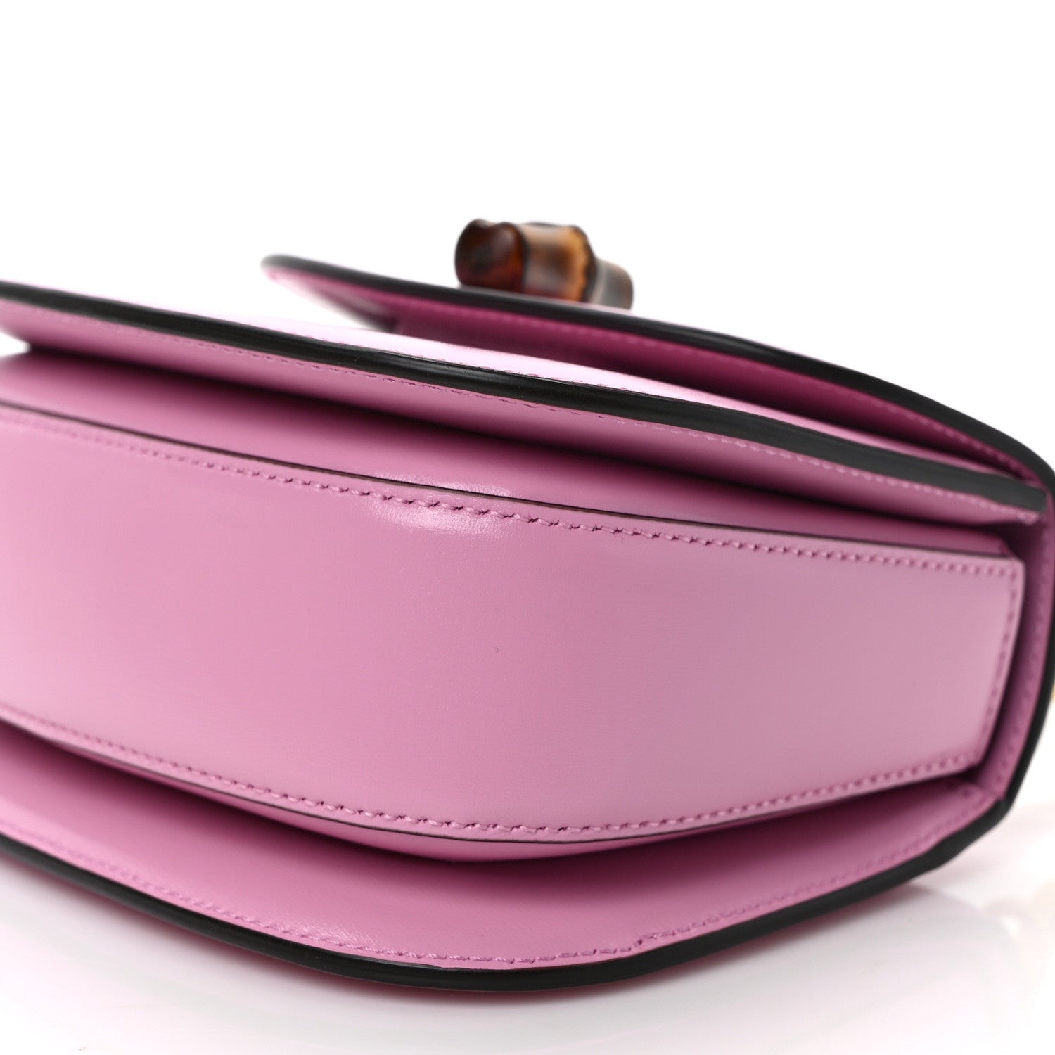 Gucci Boarded Dyana Lux Calfskin Web Mini Bamboo 1947 Top Handle Bag Nice Pink 8 of 8