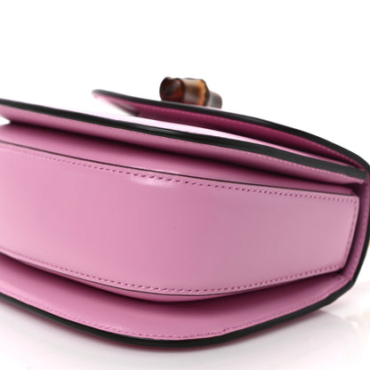 Gucci Boarded Dyana Lux Calfskin Web Mini Bamboo 1947 Top Handle Bag Nice Pink 8 of 8