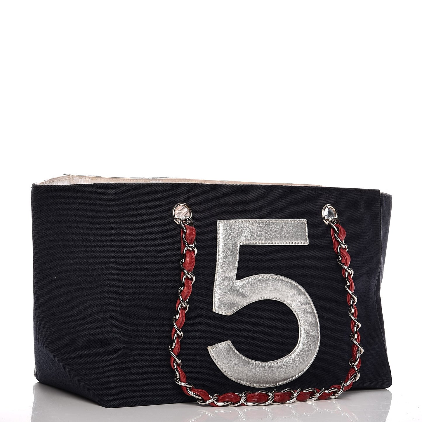 Canvas Foil Quilted N°5 Shopping Tote