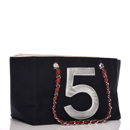 Chanel Canvas Foil Quilted N°5 Shopping Tote 3 of 15