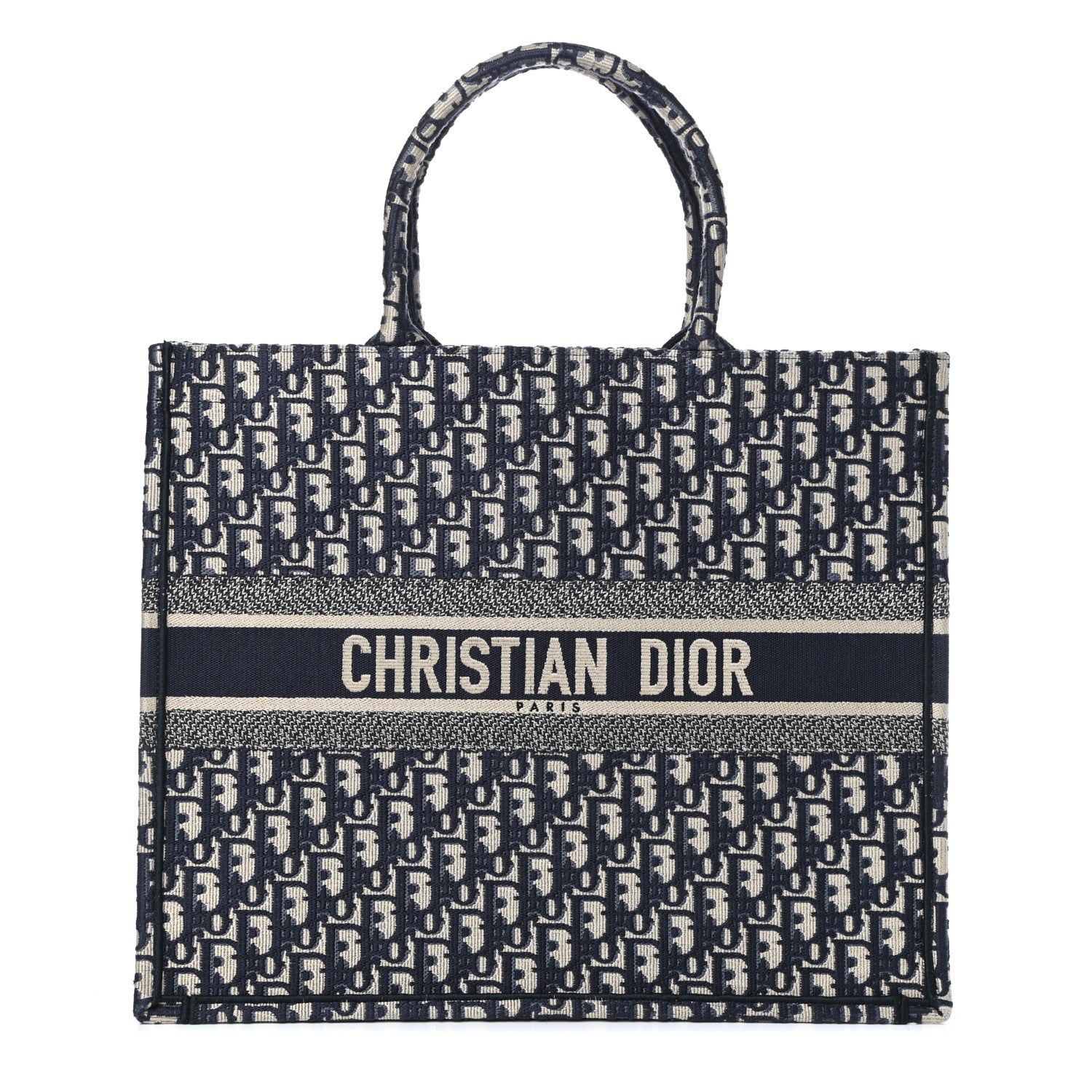 Christian Dior Oblique Book Tote Blue Multicolor 1 of 9