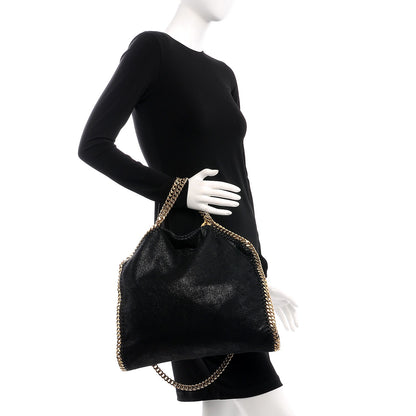 Stella McCartney Shaggy Deer Falabella Fold Over Tote Black 2 of 9