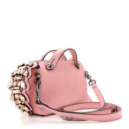 Fendi Vitello Dolce Crystal Croc Tail Mini By The Way Boston Bag Light Pink 3 of 12
