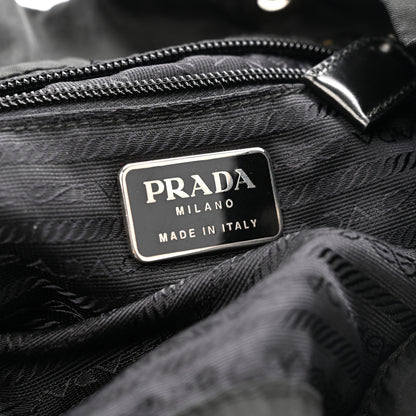 Prada Tessuto Nylon Vela Cinch Backpack Black 6 of 12