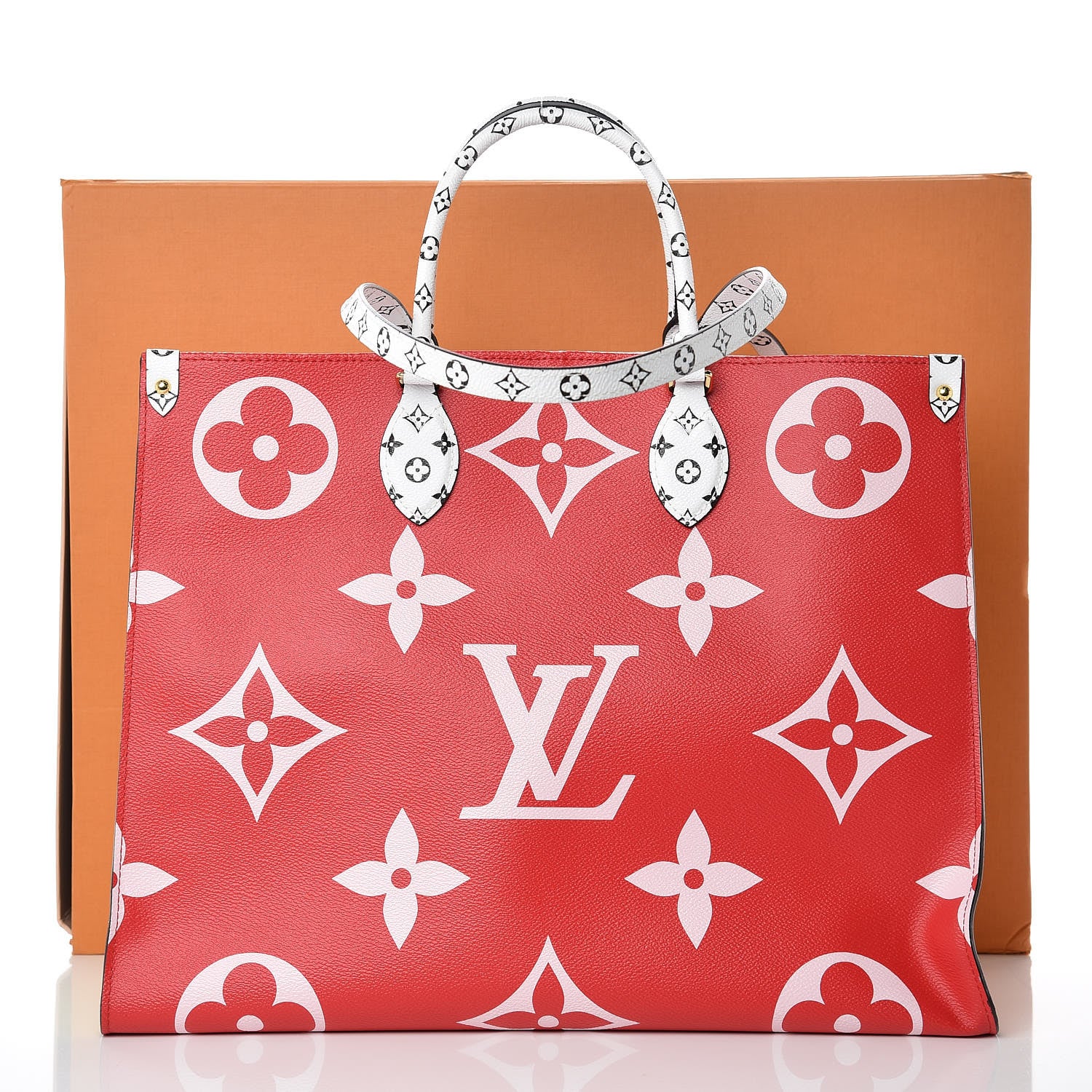 Louis Vuitton Monogram Giant Onthego GM Rouge Rose 10 of 10