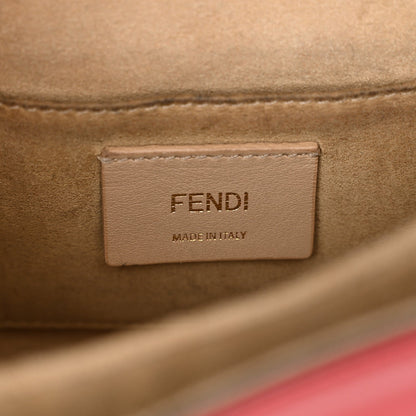 Fendi Vitello Liberty FF 1974 Embossed Small Kan I Shoulder Bag Fragola 6 of 14