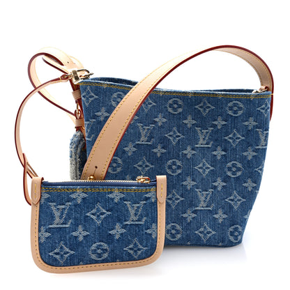 Louis Vuitton Monogram Denim All In BB Blue 3 of 10