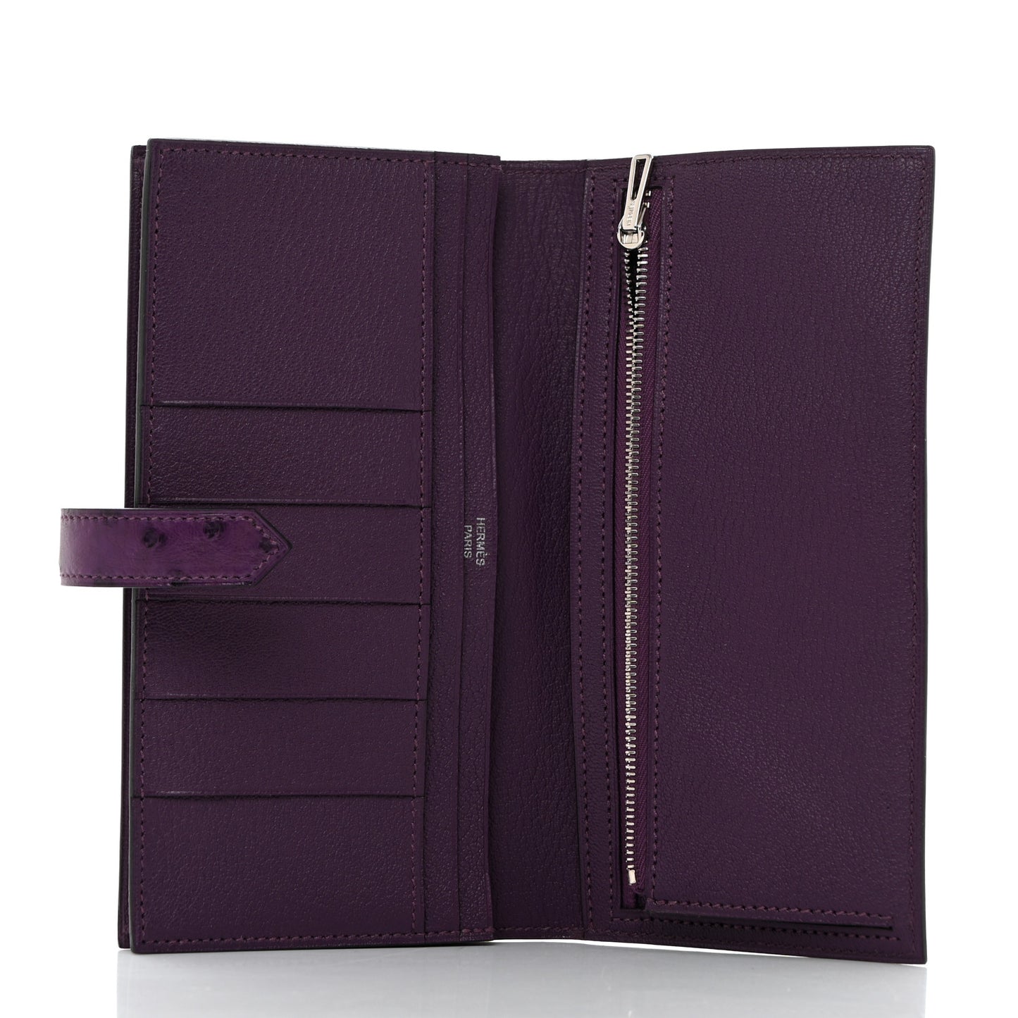 Ostrich Bearn Wallet Violine