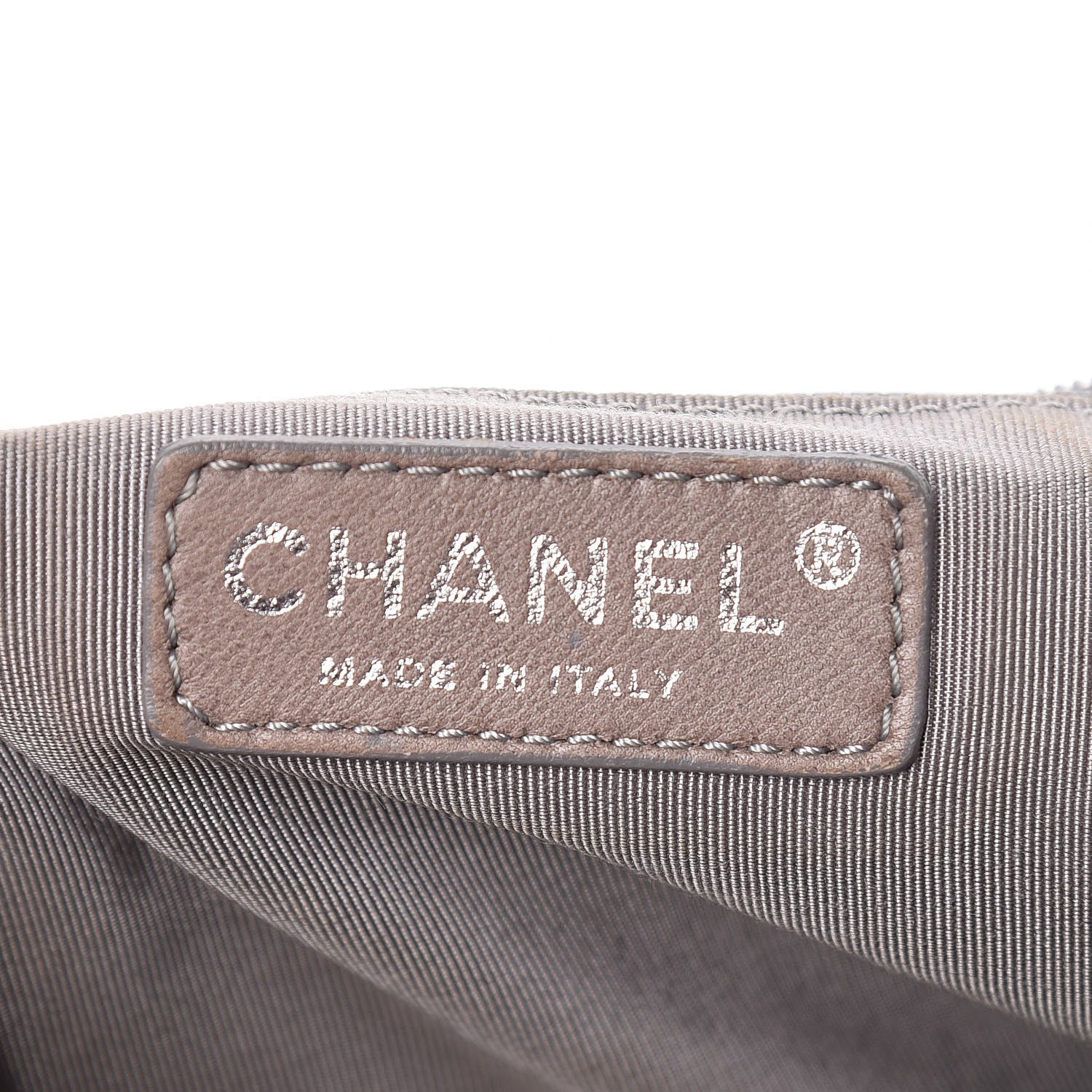 Chanel Metallic Cracked Calfskin Modern Chain Tote Dark Silver 8 of 16