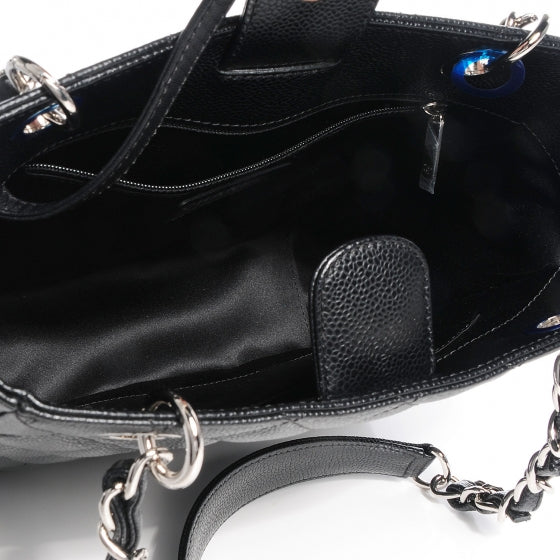 Chanel Caviar Petit Shopping Tote PST Black 6 of 8