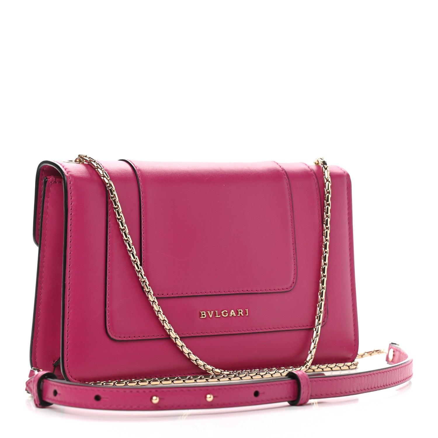 Bulgari Calfskin Serpenti Forever Crossbody Bag Plum 3 of 12