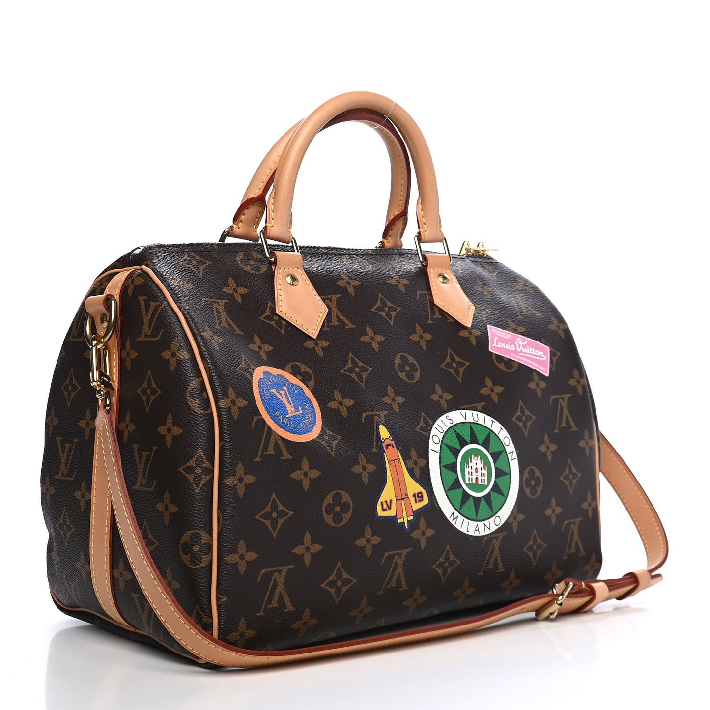 Monogram World Tour Speedy Bandouliere 30