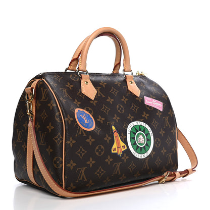 Louis Vuitton Monogram World Tour Speedy Bandouliere 30 3 of 9