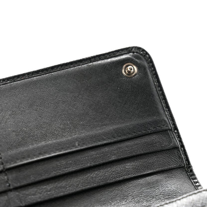 Prada Saffiano Vernice Crystal Studded Flap Wallet Black 9 of 14