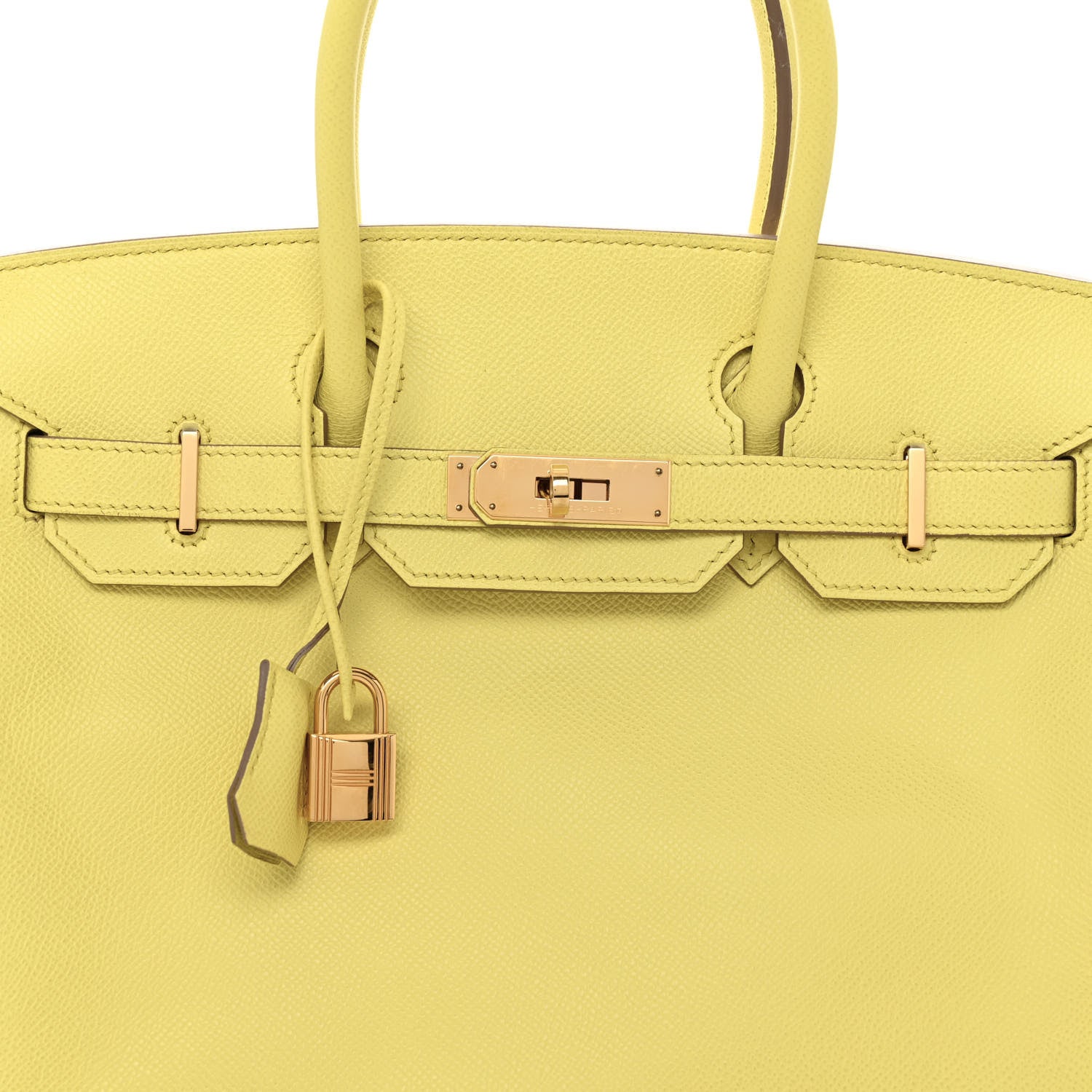 Hermes Epsom Birkin 30 Lime 8 of 12