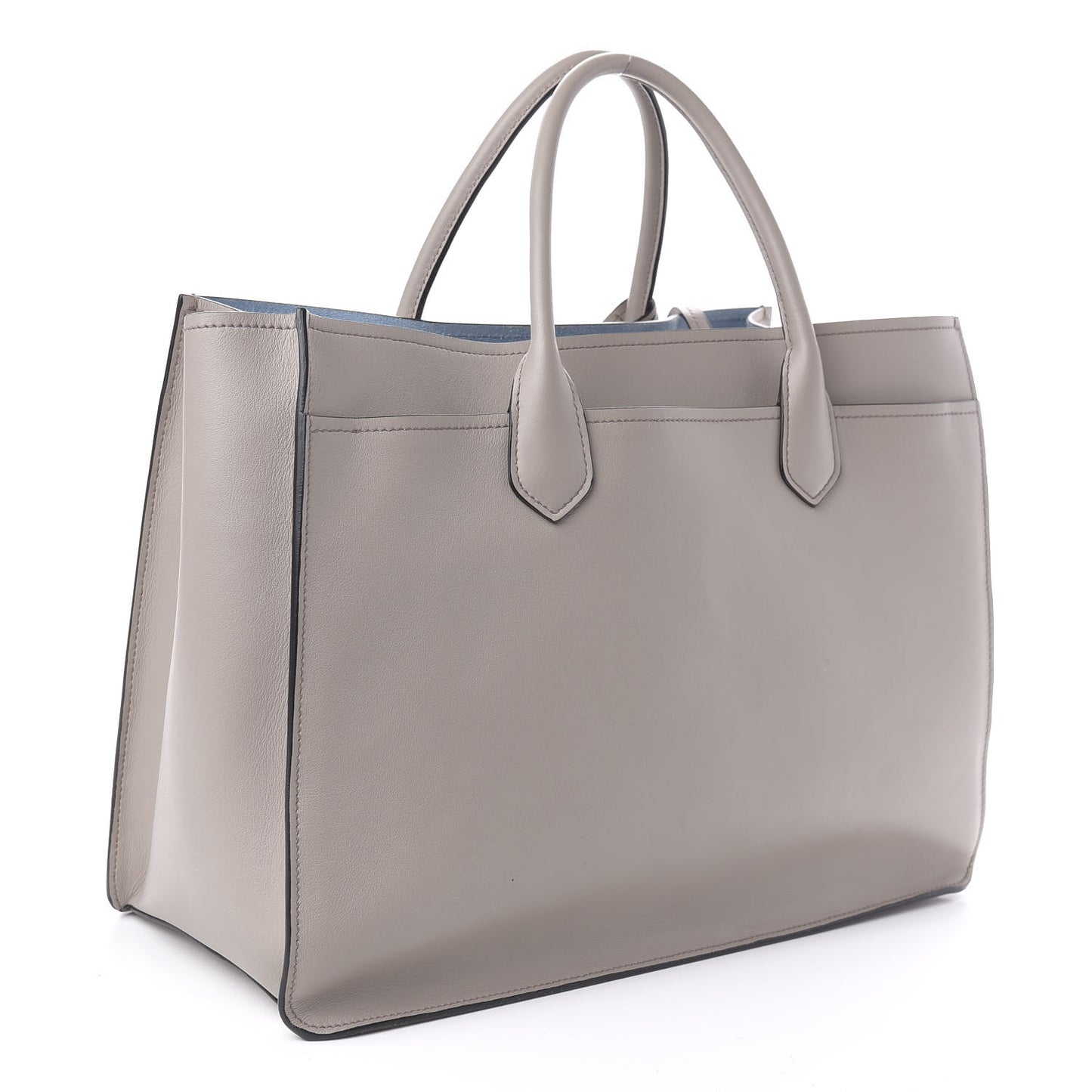 City Calfskin Etiquette Tote Pomice Astra