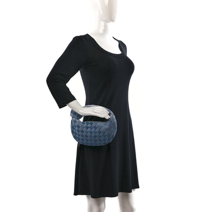 Bottega Veneta Nappa Denim Effect Intrecciato Mini Jodie Denim 2 of 8