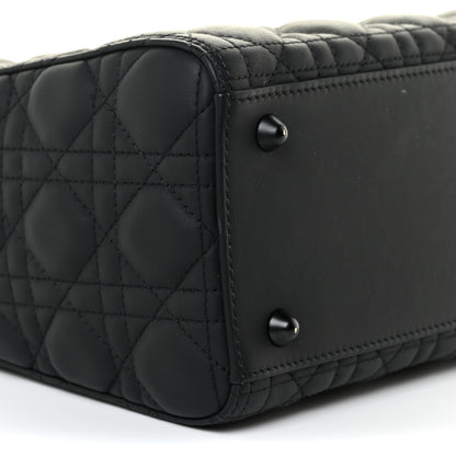 Christian Dior Ultra Matte Calfskin Cannage Large Lady Dior Black 9 of 21