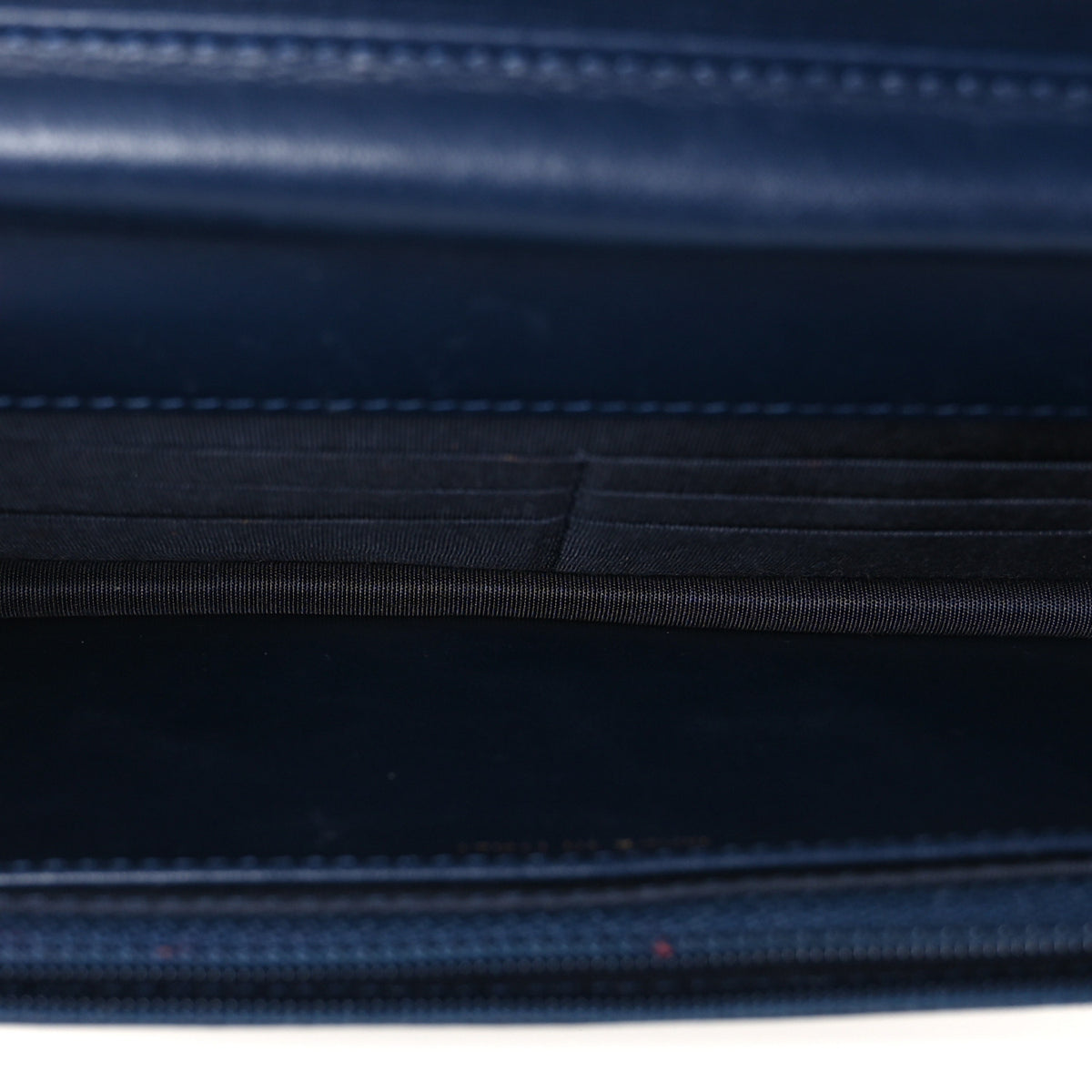Chanel Caviar Quilted Boy Wallet On Chain WOC Navy 5 of 12