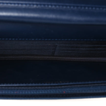 Chanel Caviar Quilted Boy Wallet On Chain WOC Navy 5 of 12