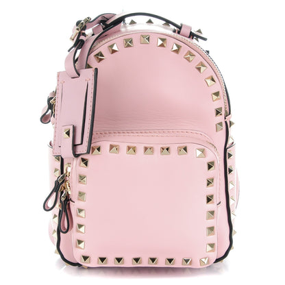Valentino Garavani Calfskin Mini Rockstud Backpack Water Rose 1 of 7