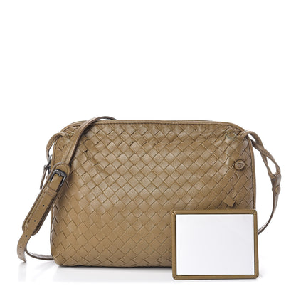 Bottega Veneta Nappa Intrecciato Nodini Crossbody Messenger Green 1 of 15