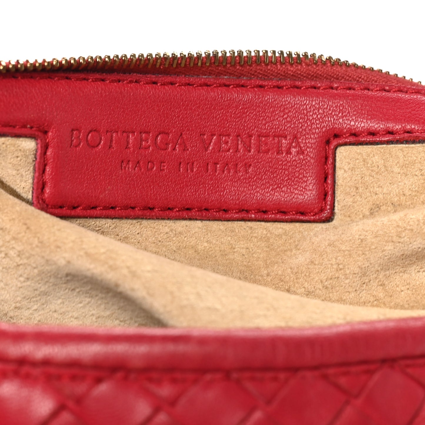 Nappa Intrecciato Small Veneta Hobo Cassis