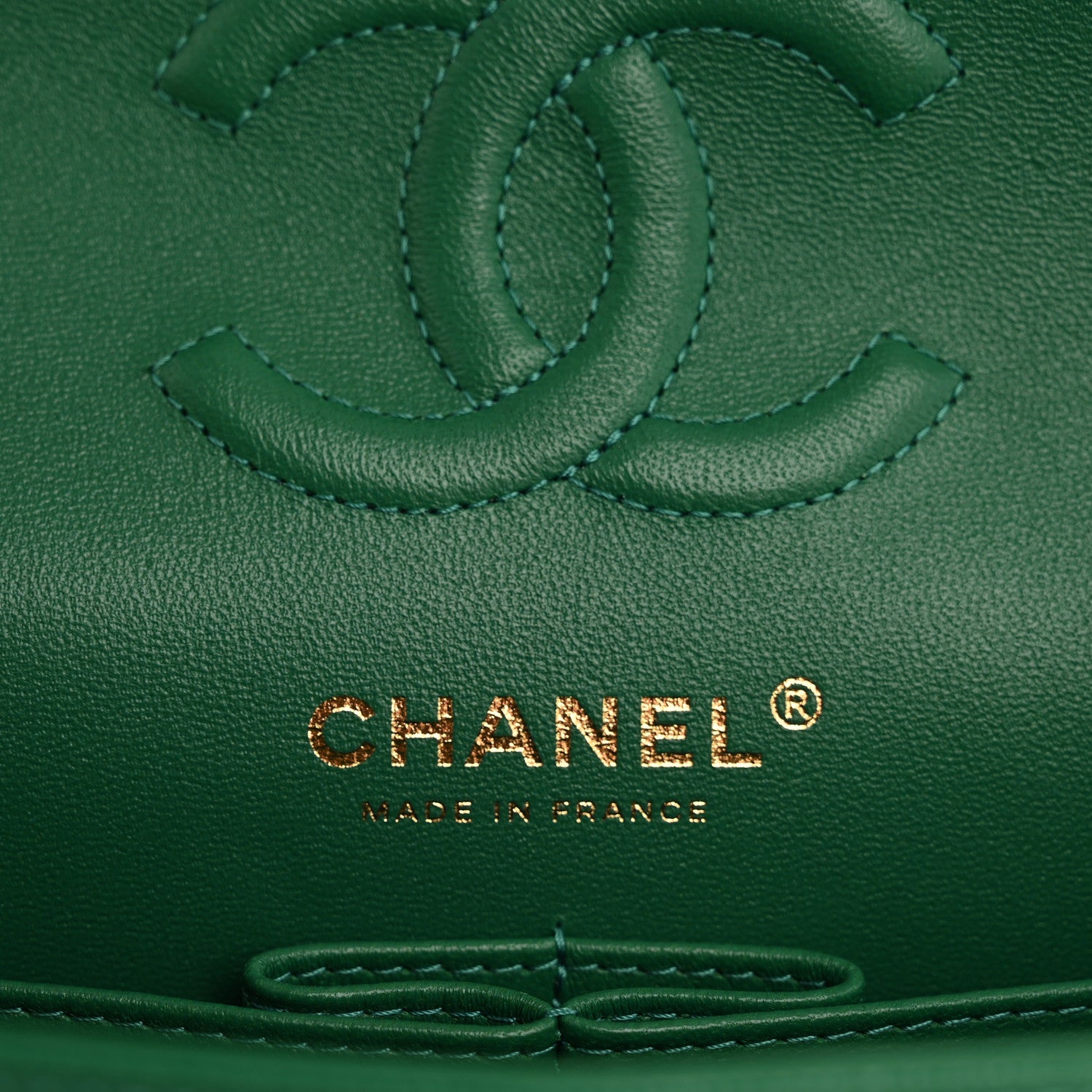 Chanel Caviar Quilted Small Double Flap Green 6 of 12