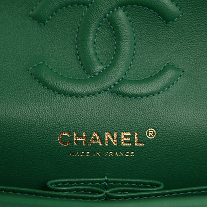 Chanel Caviar Quilted Small Double Flap Green 6 of 12