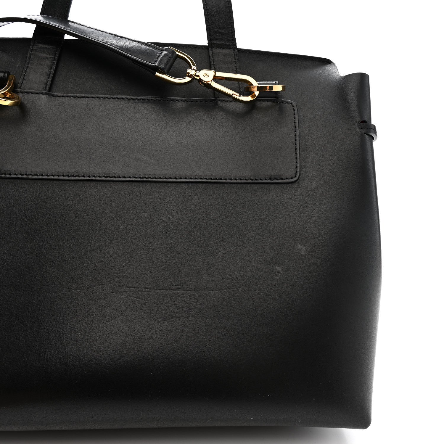 Mansur Gavriel Calfskin Lady Bag Black Flamma 11 of 13