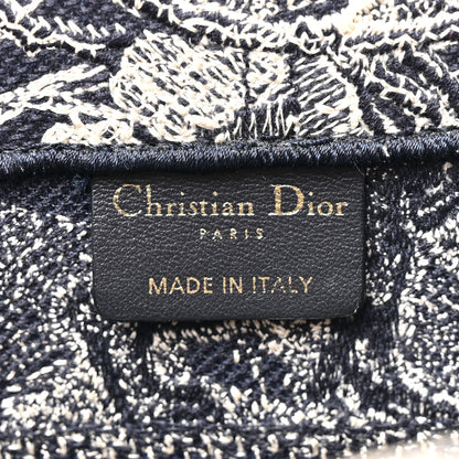 Christian Dior Calfskin Dioriviera Toile De Jouy Small Book Tote With Strap Blue Multicolor 6 of 12
