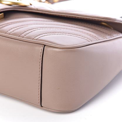Gucci Calfskin Matelasse Small GG Marmont Shoulder Bag Porcelain Rose 12 of 14