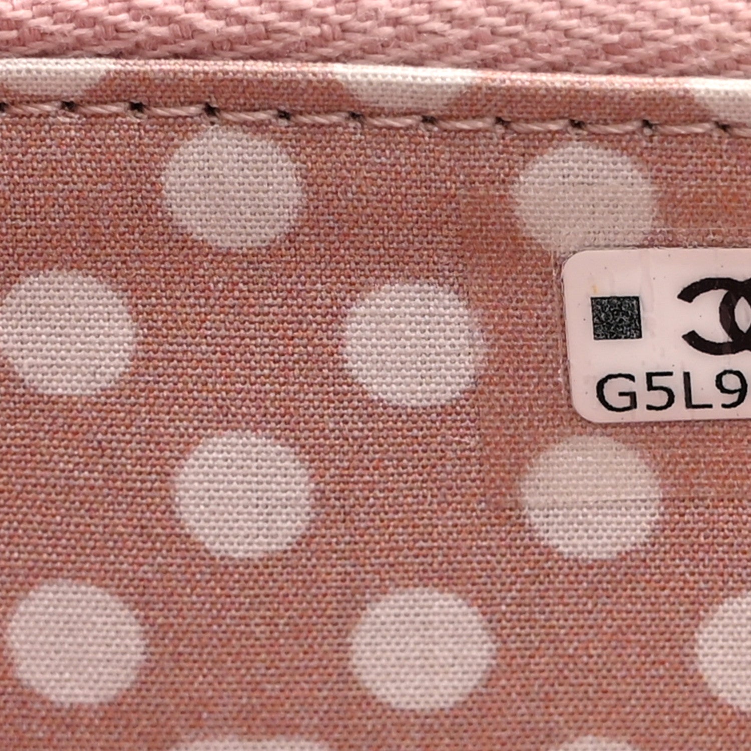 Chanel Lambskin Quilted Pearl CC Zip Around Coin Purse Wallet Pink 7 of 9