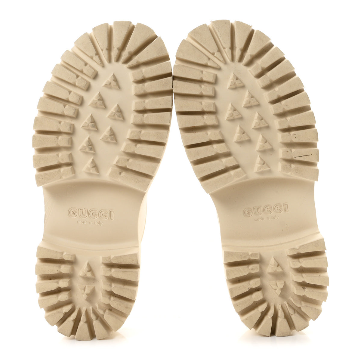 Rubber Monogram GG Go Through Platform Slide Clogs 38 Mystic White