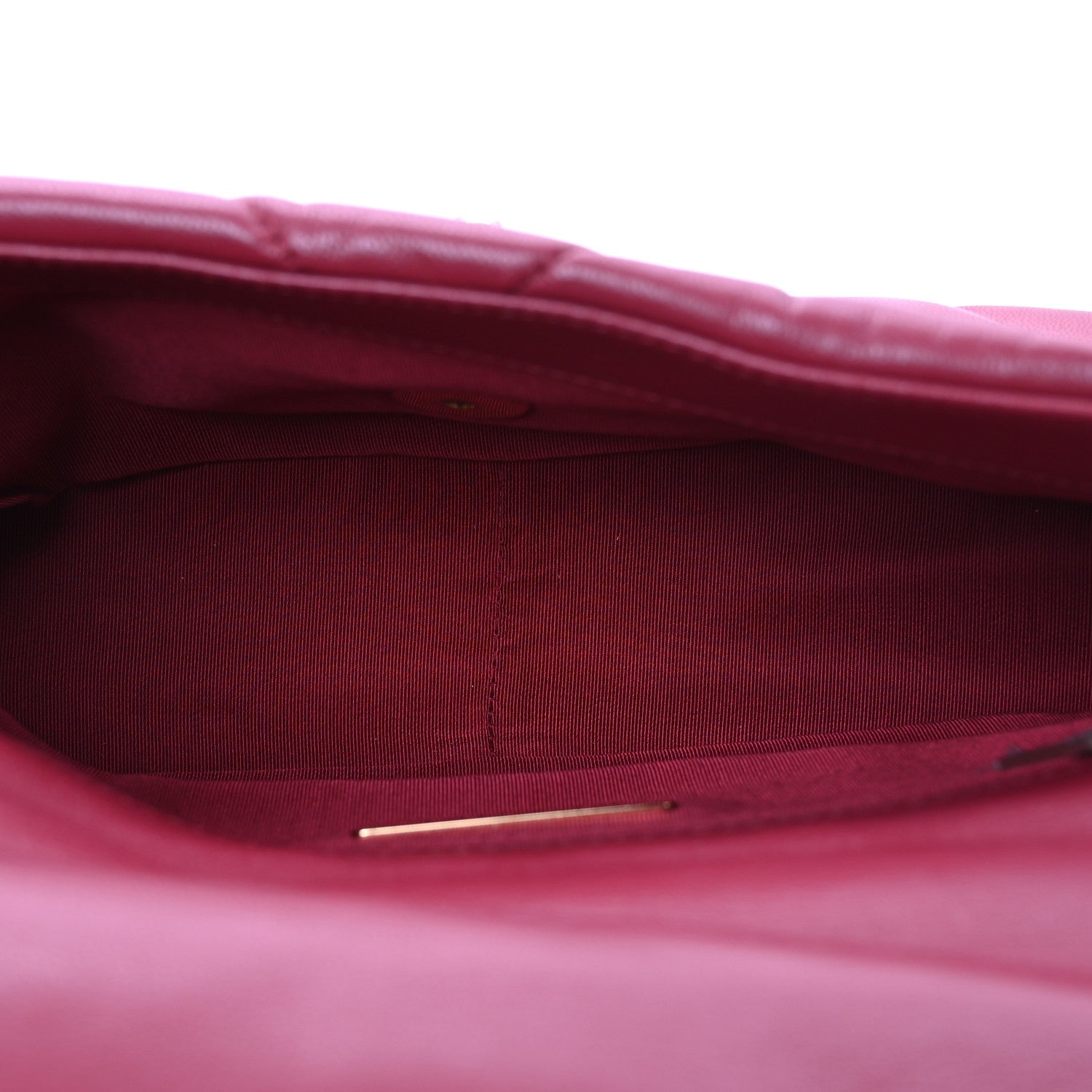 Chanel Goatskin Quilted Medium Chanel 19 Flap Red 5 of 12