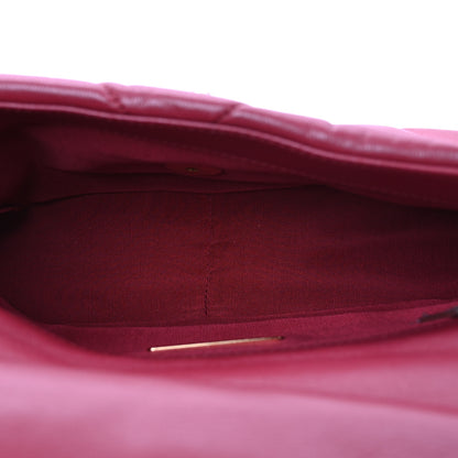 Chanel Goatskin Quilted Medium Chanel 19 Flap Red 5 of 12
