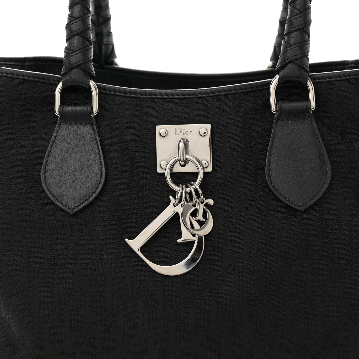 Nylon Monogram Medium Lovely Tote Black