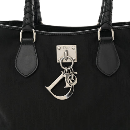 Christian Dior Nylon Monogram Medium Lovely Tote Black 8 of 10
