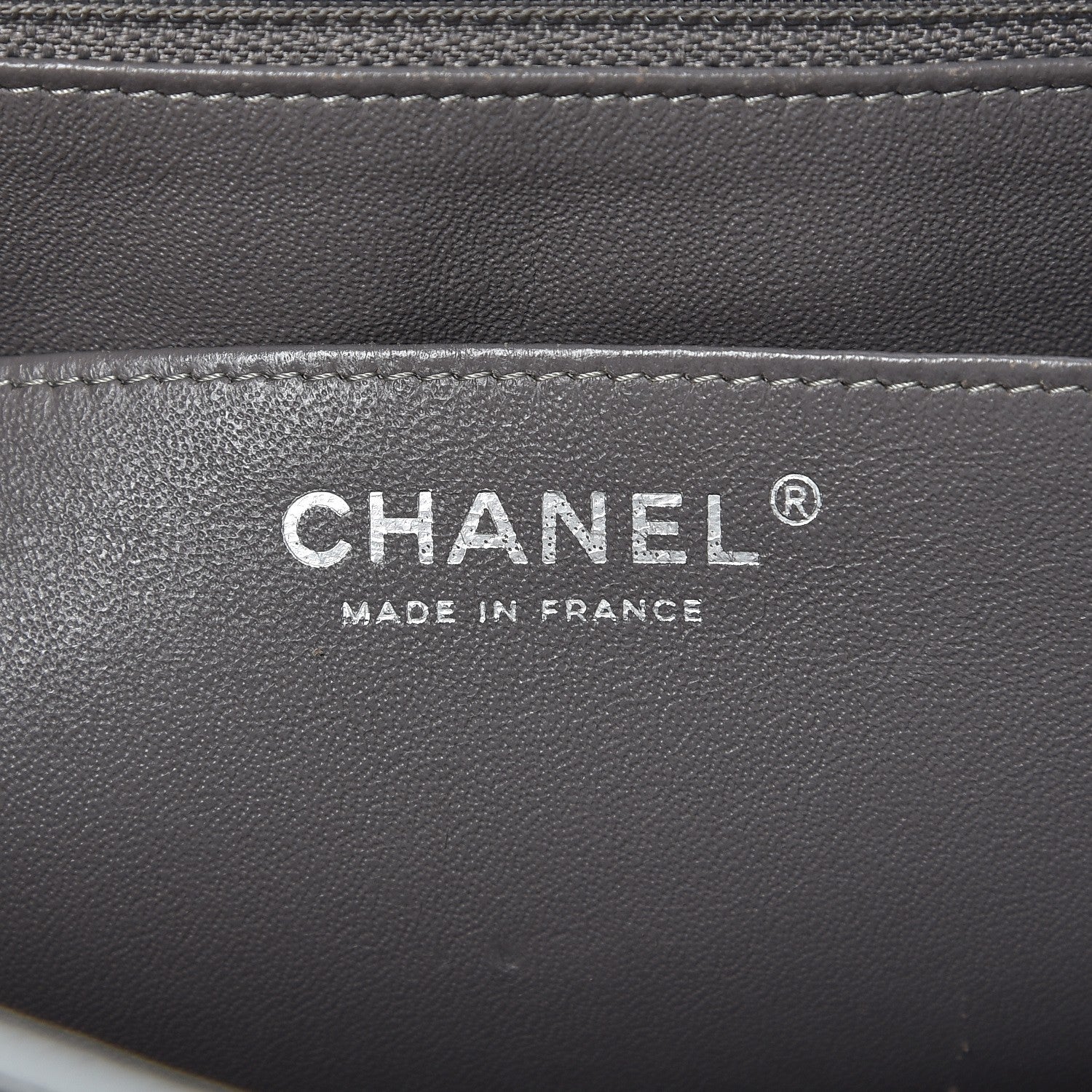 Chanel Caviar Quilted Maxi Single Flap Grey 7 of 14