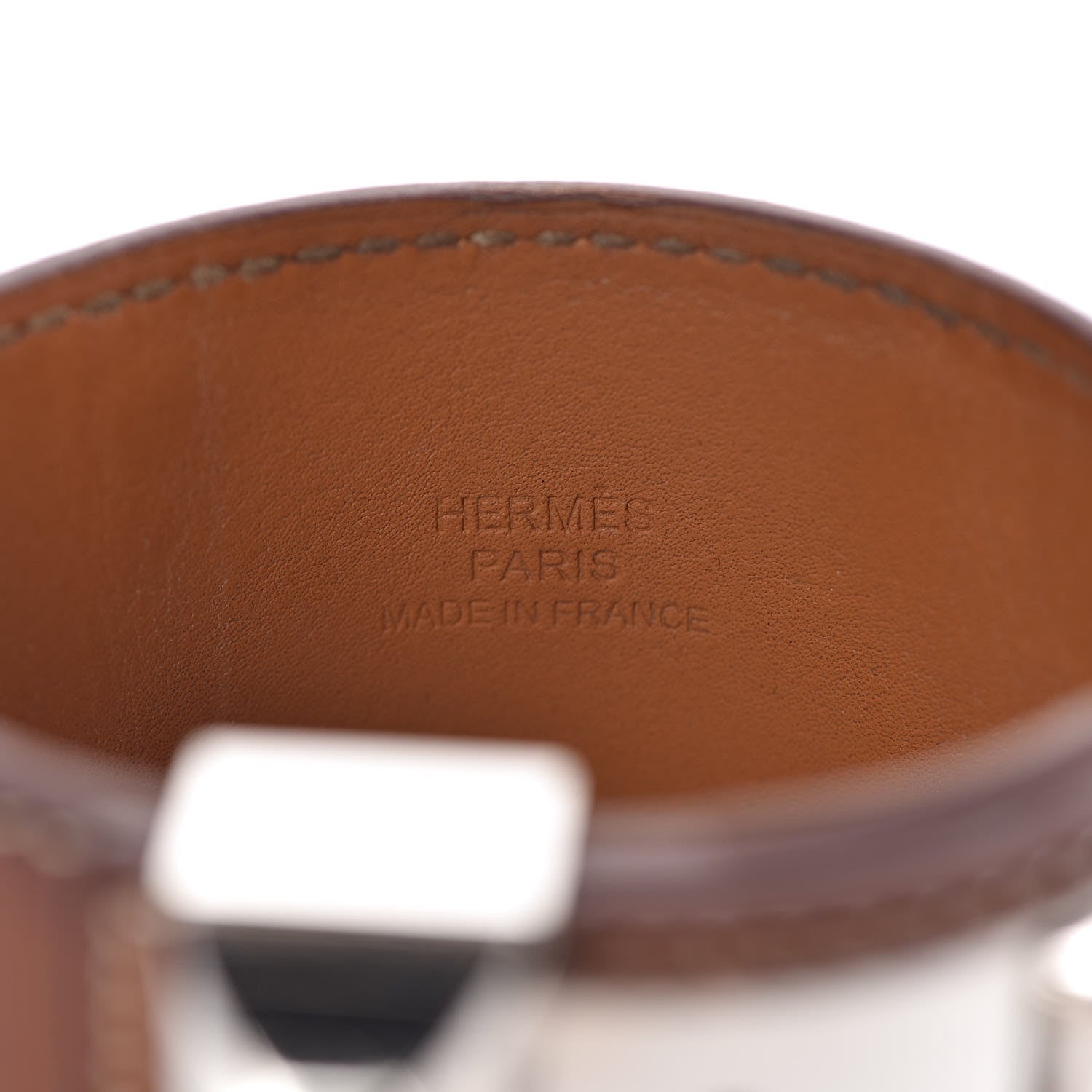 Hermes Barenia Collier De Chien CDC Bracelet L Fauve 5 of 7